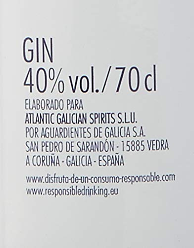 Ginebra Premium nacional Nordés Atlantic Galician Gin - Pack de 2 botellas de 70 cl + 6 Copas Nordés de regalo