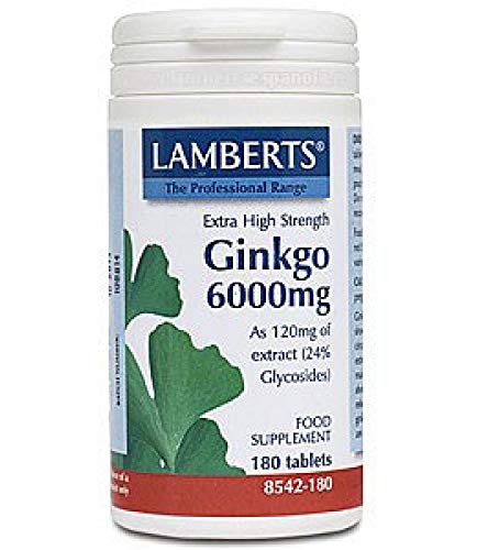 Ginkgo Biloba 6000 Alta Potencia 30 comprimidos de 120 mg de Lamberts