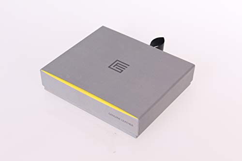 Gino Ferrari - Cartera de piel auténtica para hombre | Bloqueo RFID | Suave, suave, duradera, doble pliegue para tarjetas y monedero Marrón marrón oscuro Medium