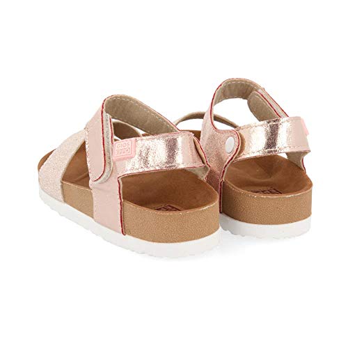 Gioseppo 47903, Sandalias con Punta Abierta para Niñas, Dorado (Cobre 000), 34 EU