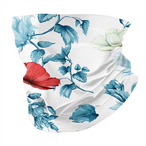 Girasoles Brotes de granada Amapola Floral Versátil Multifunción Sombreros Cuello Polainas Pasamontañas Forro Casco Montar Cubierta facial para niños Mujeres Hombres Al aire libre Protección UV