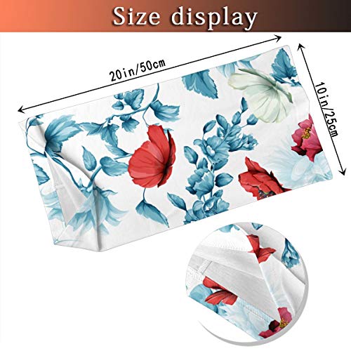 Girasoles Brotes de granada Amapola Floral Versátil Multifunción Sombreros Cuello Polainas Pasamontañas Forro Casco Montar Cubierta facial para niños Mujeres Hombres Al aire libre Protección UV