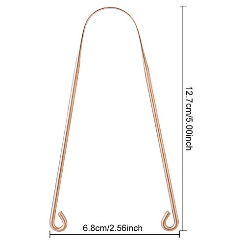 Girls'love talk Raspador de Cobre Limpiador de Lengua,2Pcs Cepillo de Lengua para Prevenir la Halitosis,Herramienta de Eliminación de Bacterias de la Lengua