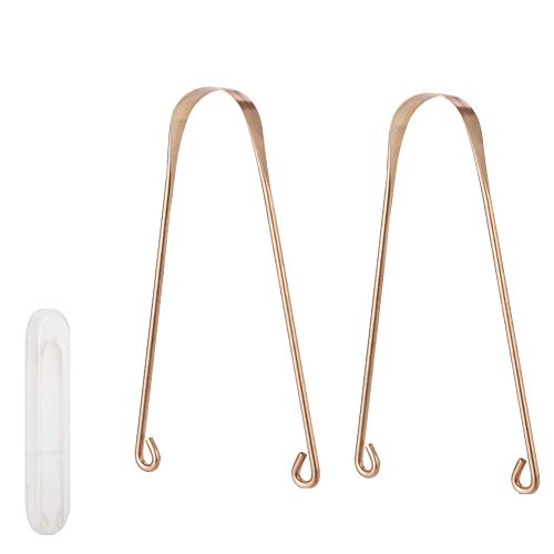 Girls'love talk Raspador de Cobre Limpiador de Lengua,2Pcs Cepillo de Lengua para Prevenir la Halitosis,Herramienta de Eliminación de Bacterias de la Lengua