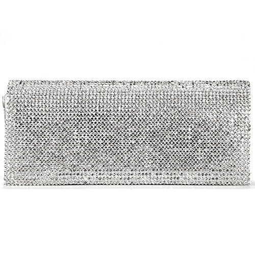 Girly Handbags Nuevo Diamante Moldeada del Bolso de Embrague del Estuche Rígido de Noche Barnizado de Bodas de Diamante Pequeño