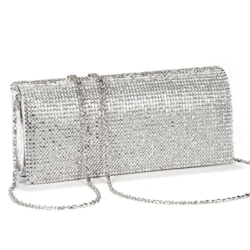 Girly Handbags Nuevo Diamante Moldeada del Bolso de Embrague del Estuche Rígido de Noche Barnizado de Bodas de Diamante Pequeño