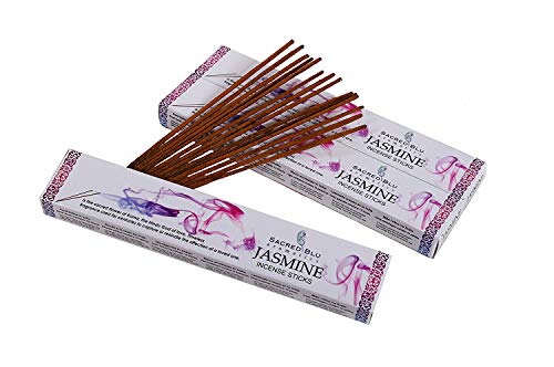 GJ Boon - Varillas de incienso de jazmín, ingredientes veganos naturales, hechos a mano sin inmersión química.