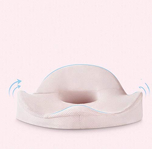 GJBHD Cojines De Asiento,No-Slip Pad Espuma De Memoria Interior para Yoga Meditación Salón Almohadilla De Función De Enfermería Oficina Rosa 40x39cm (16x15inch)