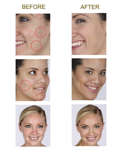 Glam Air Airbrush Makeup Water Based Foundation in Matte Finish for Flawless Looking Skin (0.25oz Bottles) (M5 NATURAL OLIVE BEIGE) by Glamair