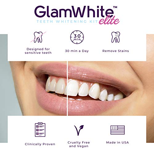 GlamWhite Kit de blanqueamiento dental en casa Elite - Resultados profesionales en casa