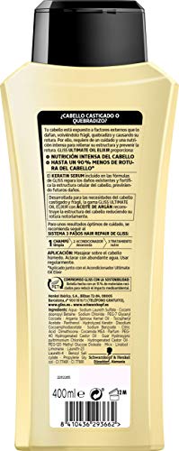 GLISS champú ultimate oil elixir cabello castigado bote 400 ml