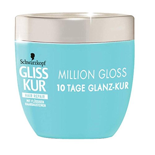 Gliss Kur Hair Repair Million Gloss 10 días brillo con piedras líquidas, 4 unidades (4 x 150 ml)