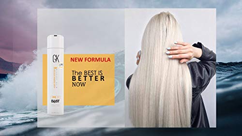 Global Keratin GKhair Tratamiento de queratina para alisar el cabello profesional (300 ml / 10.01 fl.oz) para cabello natural sedoso y liso