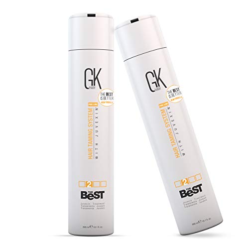 Global Keratin GKhair Tratamiento de queratina para alisar el cabello profesional (300 ml / 10.01 fl.oz) para cabello natural sedoso y liso