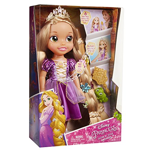 Glop Games- Rapunzel Muñeca con Sonidos, Multicolor, 35 cm (Jakks Pacific 3.0)