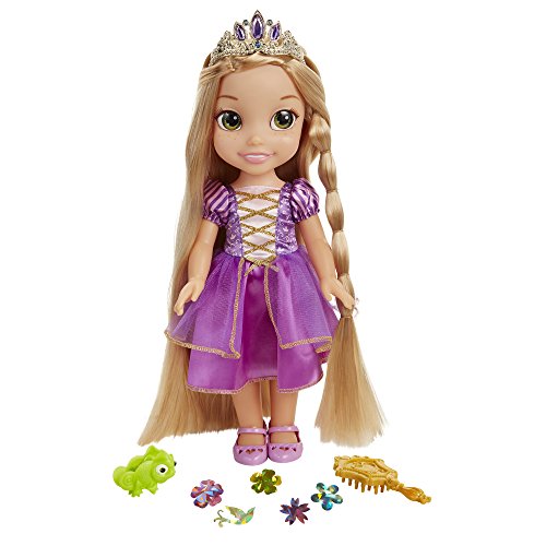 Glop Games- Rapunzel Muñeca con Sonidos, Multicolor, 35 cm (Jakks Pacific 3.0)