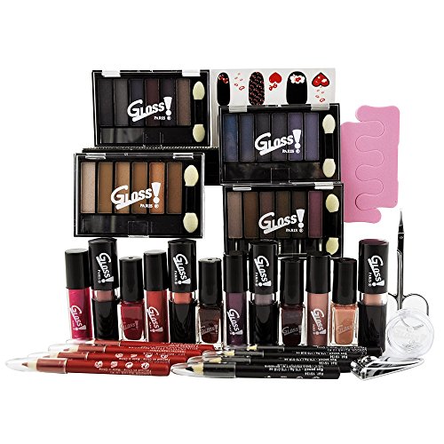 Gloss - caja de maquillaje, caja de regalo para mujeres - Malette maquillaje esencial