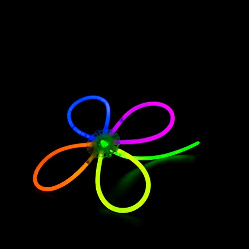 Glowhouse 100 Pcs Barras Luminosas premium, Pulseras Fluorescentes Tubos Luminosos, equipo de festival, decoración de fiesta, paquete de barras de brillo de neón, paquete de fiesta