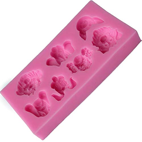 GMTEXTILES 3D Dog Animal Eco-Friendly Herramientas de Pastel de Silicona Molde de Silicona Accesorios de Cocina Moldes Hornear Fondant Herramientas de decoración