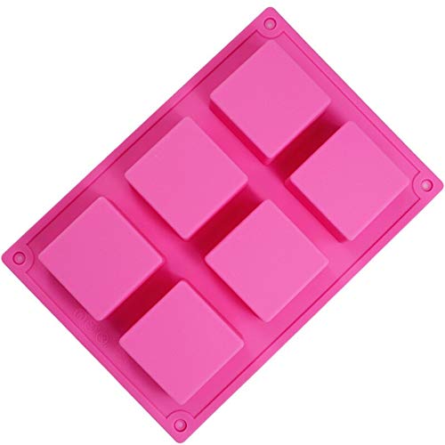 GMTEXTILES 6 Cubo Cuadrado Mini Pastel de Fondant de Boda Molde de Silicona para Hornear Molde DIY    Molde Regalo de Chocolate