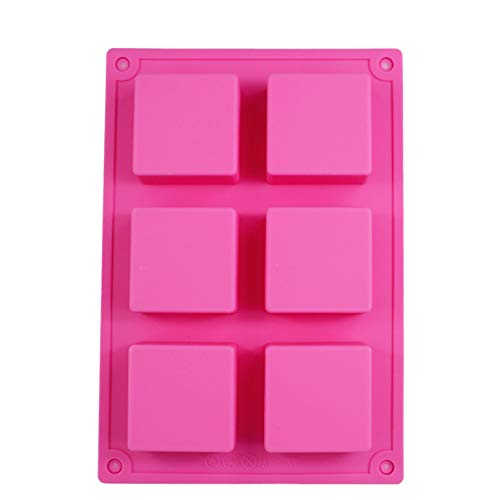 GMTEXTILES 6 Cubo Cuadrado Mini Pastel de Fondant de Boda Molde de Silicona para Hornear Molde DIY    Molde Regalo de Chocolate