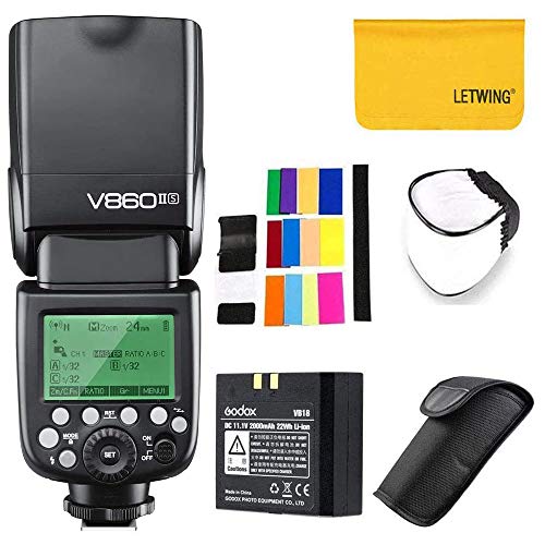Godox Ving V860II-S 2.4G TTL Li-on Batería Cámara Flash Speedlite para Sony HVL-F60M,HVL-F43M, HVL-F32M(V860II-S)