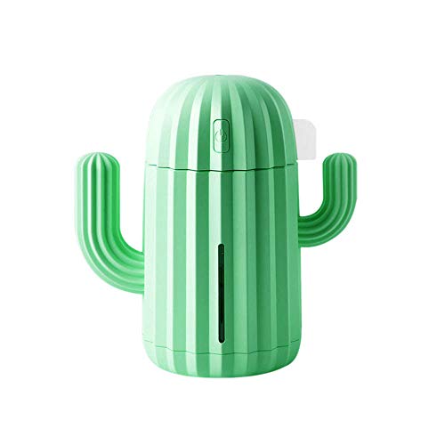 Godyluck 340 ml USB humidificador de Aire Temporizador Cactus difusor de aromaterapia Fabricante de Niebla nebulizador Mini atomizador de Aroma para el hogar