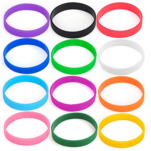 GOGO Pulseras de silicona para niños pulseras de goma 12 piezas Assorted1