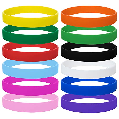 GOGO Pulseras de silicona para niños pulseras de goma 12 piezas Assorted1