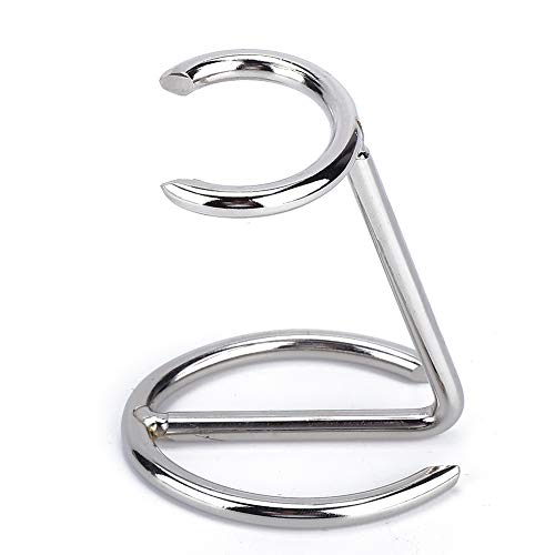 Gojiny Soporte para Brocha de Afeitar Maquinilla de Afeitar de Acero Inoxidable Y Soporte para Brocha Soporte Organizador de Kit de Afeitadora para Hombres Salón Uso de Viaje en El Hogar-Plata