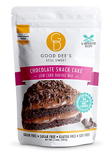 Good Dee's Cookie Mix El chocolate Snack-Cake Mix - baja en carbohidratos, sin azúcar, grano-libre, sin gluten, pero no los ingredientes a base de frutos secos, 1 g de carbohidratos netos