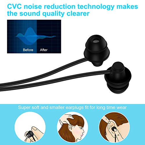 GOOJODOQ Auriculares para Dormir Bluetooth 5.0 Auriculares Inalámbricos Suaves en el oído con Chip CSR8635 Actualizado para el Insomnio, Gimnasio, Relajación, Deportes y Aprendizaje