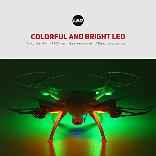GoolRC L15W Drone con Cámara 0.3MP Wifi FPV Transmisor 2.4G 4 Canales 6 -Ejes Gyro 360° Flip Vuelto-una tecla Mantenimiento de Altitud