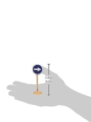 Goula- Bag of Traffic Signs Juguete, Negro, Azul, Rojo, Color Blanco, Madera (Diset 50211)