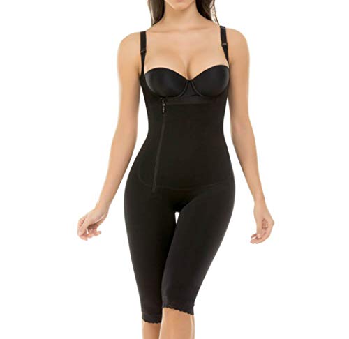 GOWINEU Fajas firmes para el Control de la Barriga Post cirugía Postparto Busto Abierto Colombiano Body Shaper Capri