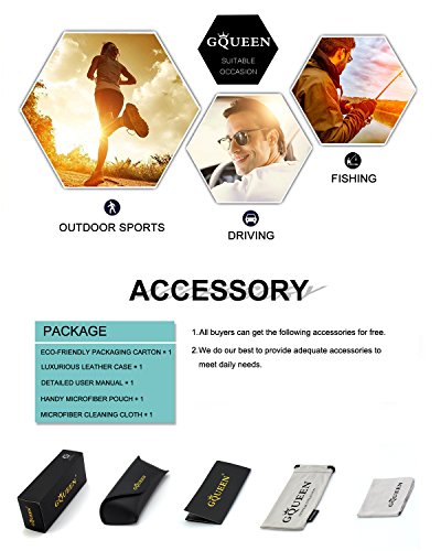 GQUEEN Classic Lennon Ronda gafas de sol polarizadas con protección UV400 MEZ1