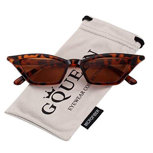 GQUEEN Gafas Vintage Clout Lentes de sol tipo ojo de gato Estilo a la moda y con protección UV lentes tipo Kurt Cobain,GQS8