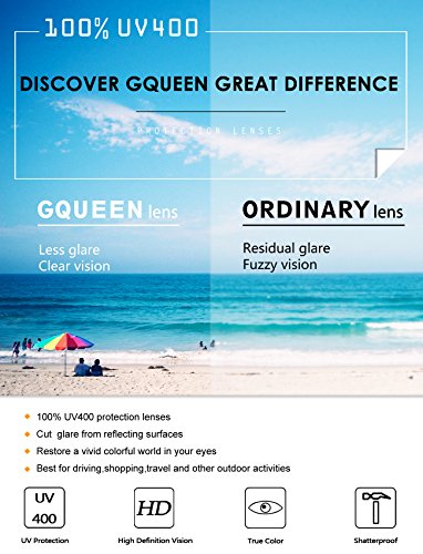 GQUEEN Gafas Vintage Clout Lentes de sol tipo ojo de gato Estilo a la moda y con protección UV lentes tipo Kurt Cobain,GQZ7