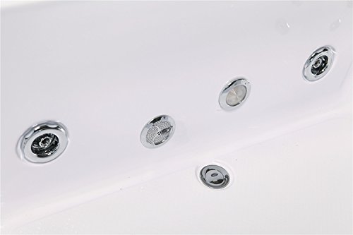 GRAFICA MA.RO SRL Spa con hidromasaje 180 x 90 cm Modelo Bañera Armonía esquina del baño con cromoterapia Nuevo 2 personas para