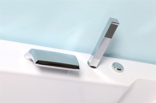 GRAFICA MA.RO SRL Spa con hidromasaje 180 x 90 cm Modelo Bañera Armonía esquina del baño con cromoterapia Nuevo 2 personas para