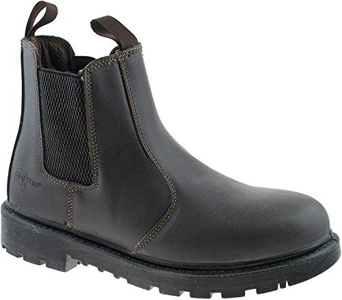 Grafters - Botas para hombre, color marrón, talla 49