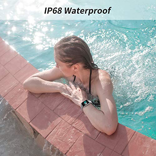 GRDE Reloj Inteligente Mujer, Smartwatch Hombre con Monitoreo del (Pulsómetro/Cardíaco/Sueño) Reloj 5ATM Impermeable con Podómetro Caloría GPS, Relojes con Despertador y Cronómetro para iPhone Xiaomi