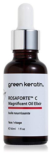 Green Keratin ROSAFORTE C Magnífico aceite Elixir/Rosa mosqueta y Vitamina C, aceite facial