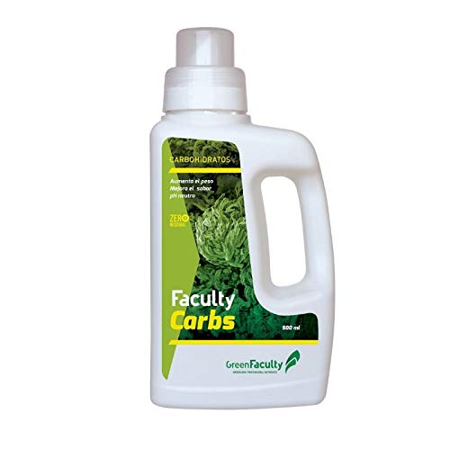GreenFaculty Nutriente Abono Fertilizante. Faculty Carbs: Carbohidratos Engorda Cogollos. Líquido. Cero Residuos, Apto para Cultivo Medicinal (500 ml)