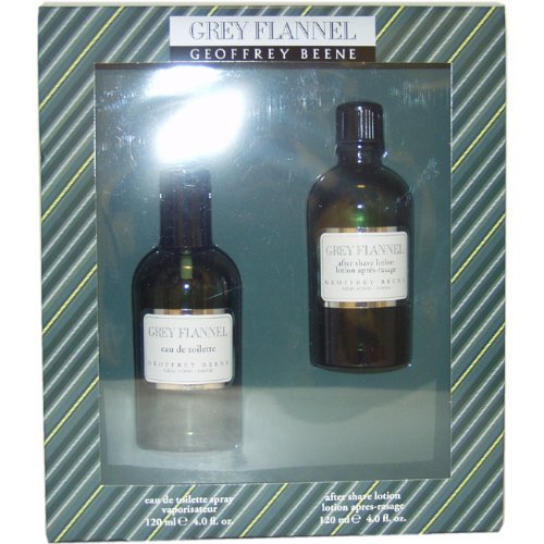 Grey Flannel by Geoffrey Beene for Men - 2 Pc Gift Set 4 Ounce EDT Splash & 4 Ounce After Shave Lotion by Geoffrey Beene