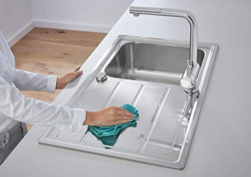 Grohe Minta - Grifo de fregadero 1/2", caño en L, cromo (Ref. 32168000)