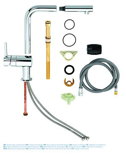 Grohe Minta - Grifo de fregadero 1/2", caño en L, cromo (Ref. 32168000)