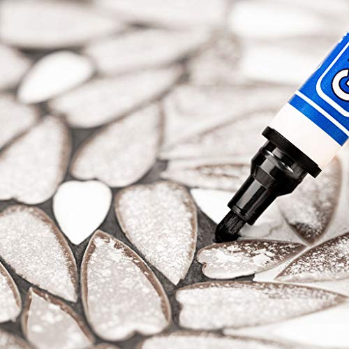 Grout Pen - Rotulador diseñado para restablecer la lechada en baños y cocinas, negro