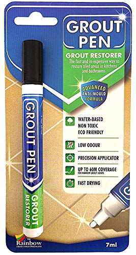 Grout Pen - Rotulador diseñado para restablecer la lechada en baños y cocinas, negro