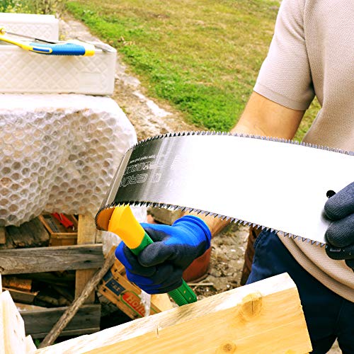 GRÜNTEK Sierra Japonesa FUGU Ryoba 300 mm para corte fino y doble. Hoja dentada en ambos lados. Serrucho de mano para madera.